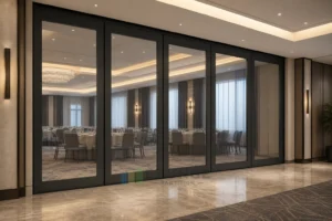 Resumen de proyecto para la adquisición de muros de vidrio móviles para el salón de baile del hotel Black Frame