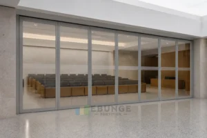 Planificación Acústica de una Cámara de Consulta Cívica con Paredes de Vidrio Móviles