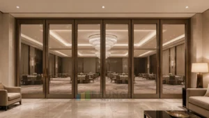 Paredes móviles de vidrio para vestíbulos de salones de baile de hotel
