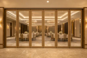 Resumen de adquisición de pared móvil de vidrio para la sala VIP del aeropuerto